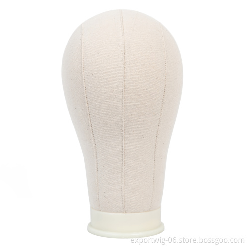 High Quality Cheap Price Canvas Block Head Display Wigs 21 To 25 Inches Mannequin Head Wig Display Styling Canvas Head
